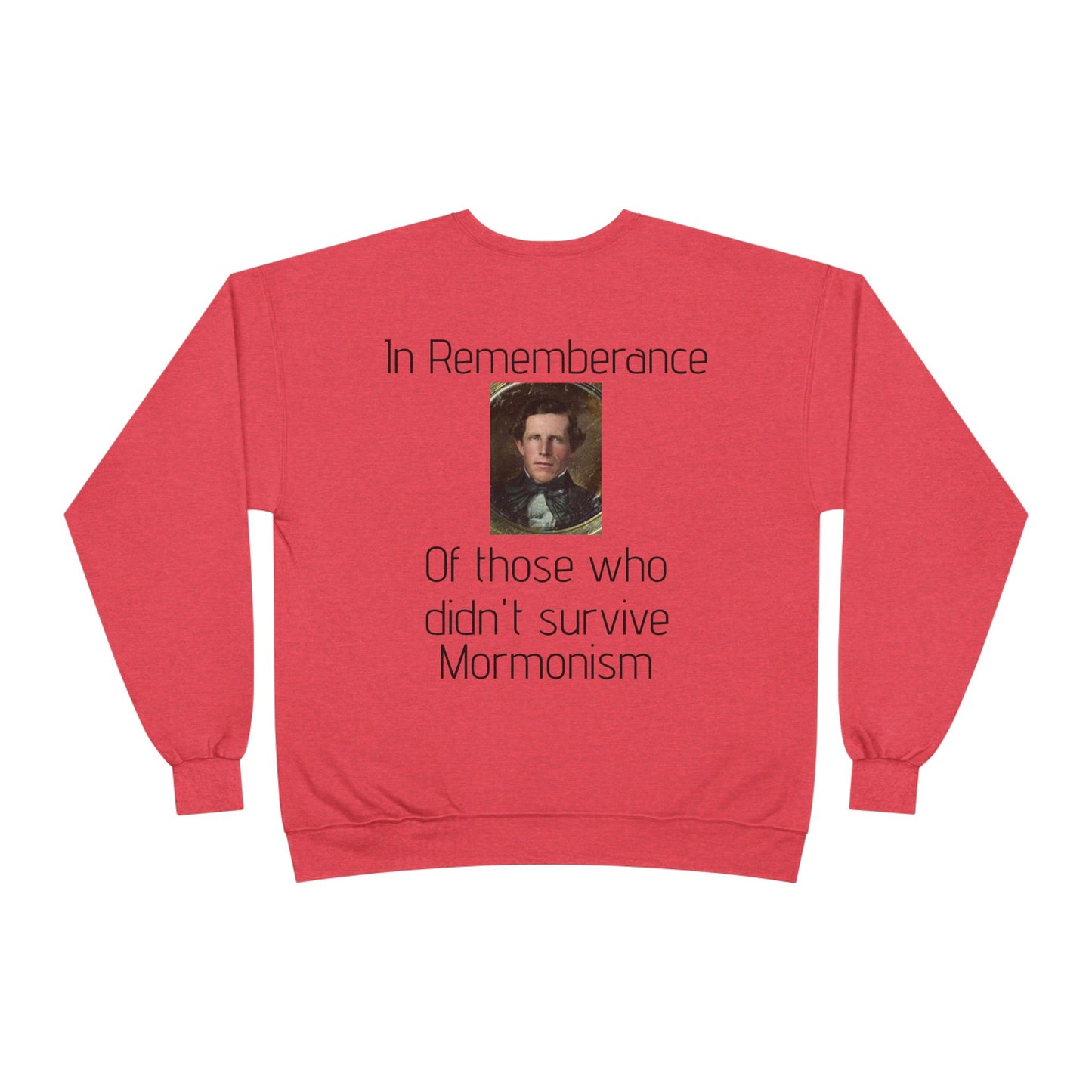 Unisex Eco-Friendly Crewneck Sweatshirt, Comfy Tribute to Mormon Pioneers, Perfect for Remembrance Day, Gift for History Buffs, Casual Wear