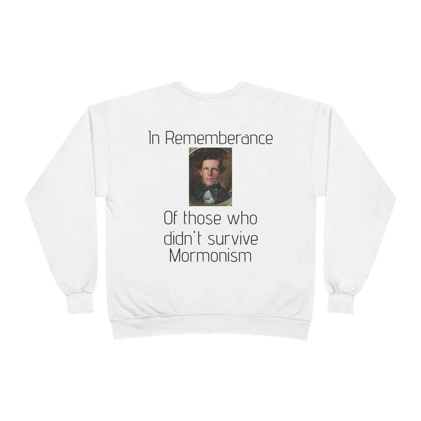 Unisex Eco-Friendly Crewneck Sweatshirt, Comfy Tribute to Mormon Pioneers, Perfect for Remembrance Day, Gift for History Buffs, Casual Wear